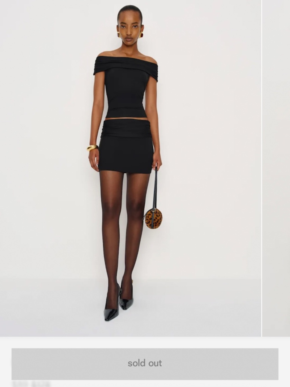 Reformation Isla Knit Two Piece Black - Size S
